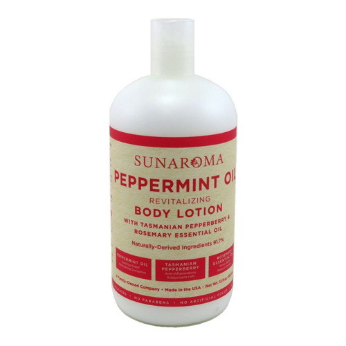 Sunaroma Peppermint Oil Revitalizing Body Lotion, 13 Oz