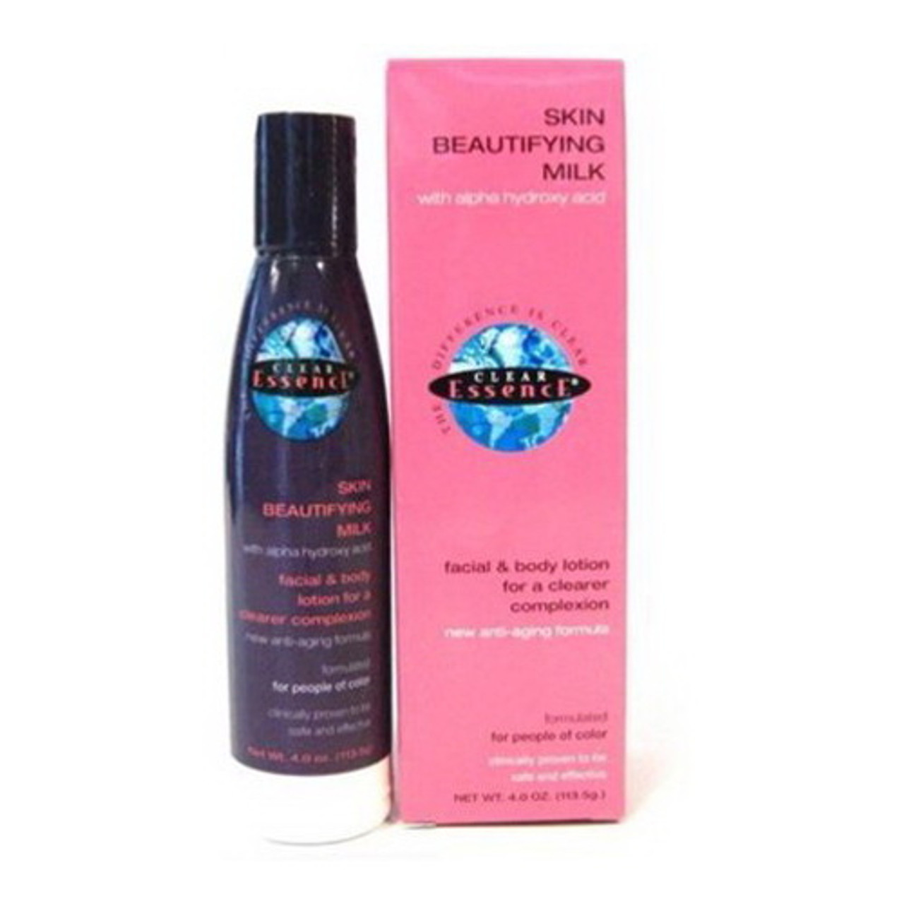 Clear Essence Skin Beautifying Milk Facial and Body Lotion With Alpha Hydroxy Acid, - myotcstore.com