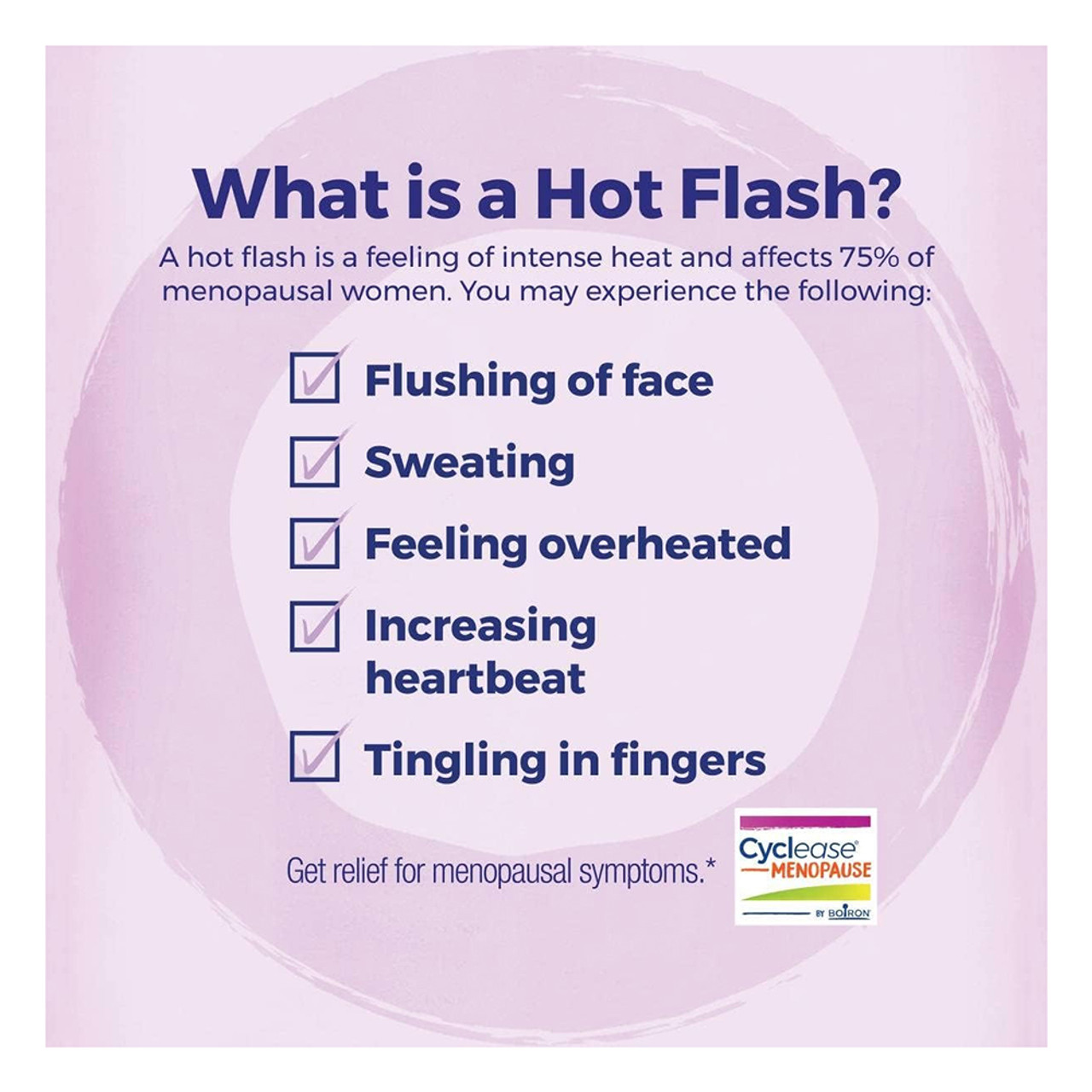 Boiron Cyclease Menopause Relief Tablets, White, 60 Ea