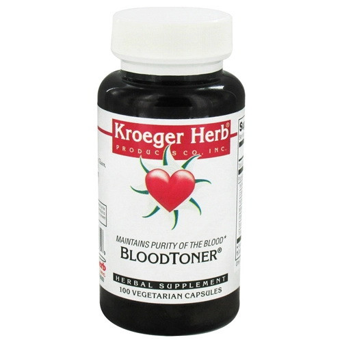 Kroeger Herbs Herbal Combination Blood Toner Vegetarian Capsules 100