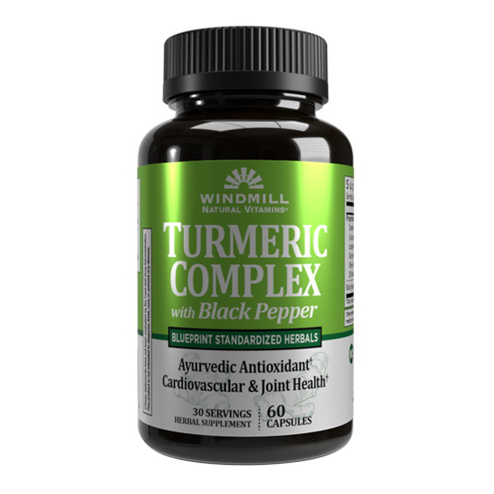 Windmill Natural Vitamins Turmeric Complex with Black Pepper Capsules