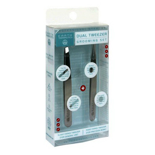 Earth Therapeutics Dual Tweezer Grooming Set, 1 Ea