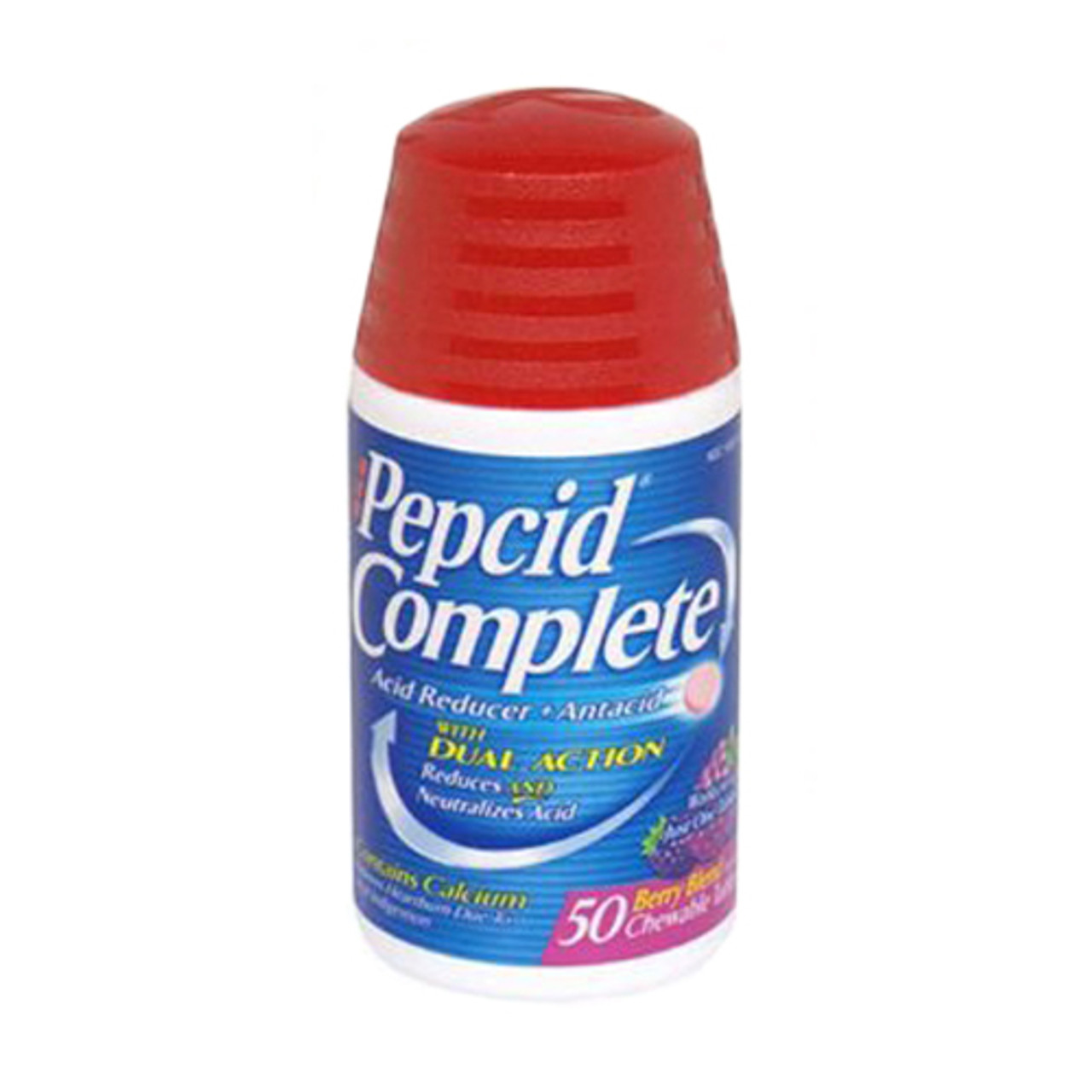 Pepcid Complete Acid Reducer Plus Antacid Chewable Tablets 50 Ea