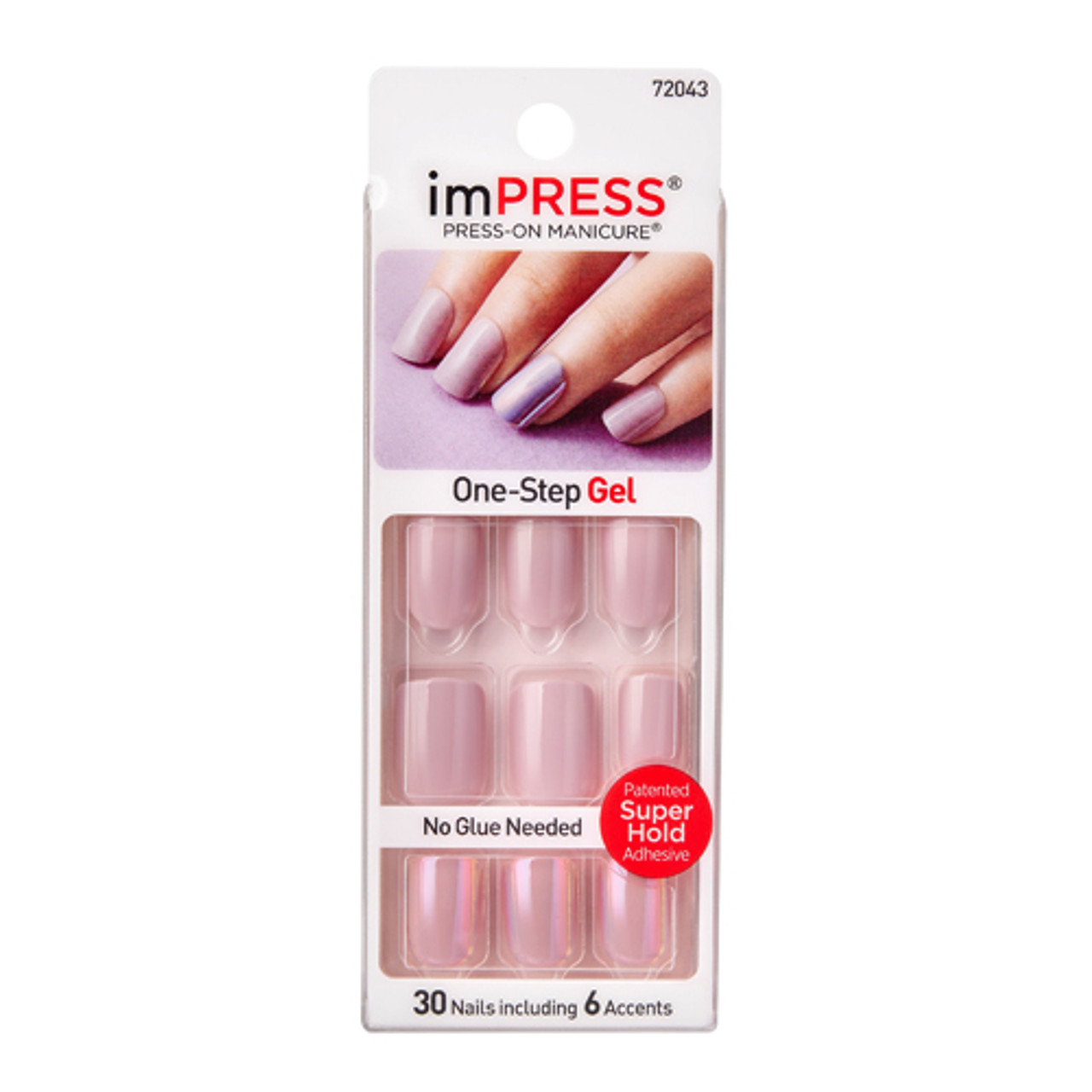 imPRESS Press-On Nails, No Glue Needed, Blue & White, Medium Length, Coffin  Shape, 33 Ct. – KISS USA