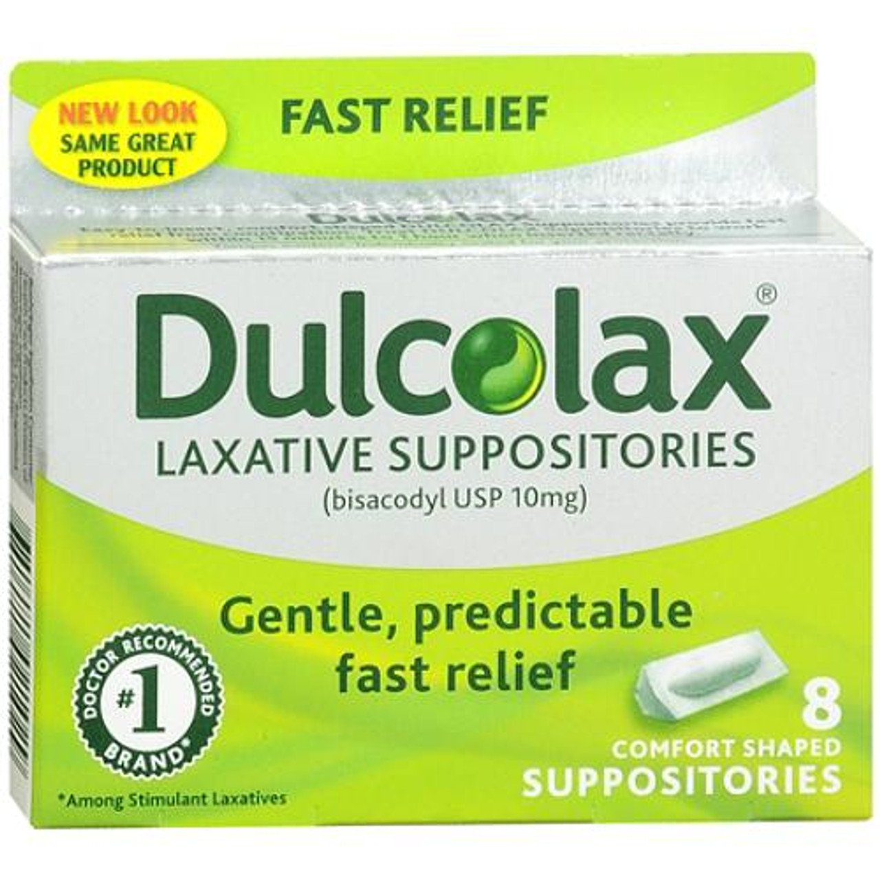 Dulcolax Suppositories, Medicated Laxative, 10 mg, Comfort Shaped - 16 suppositories