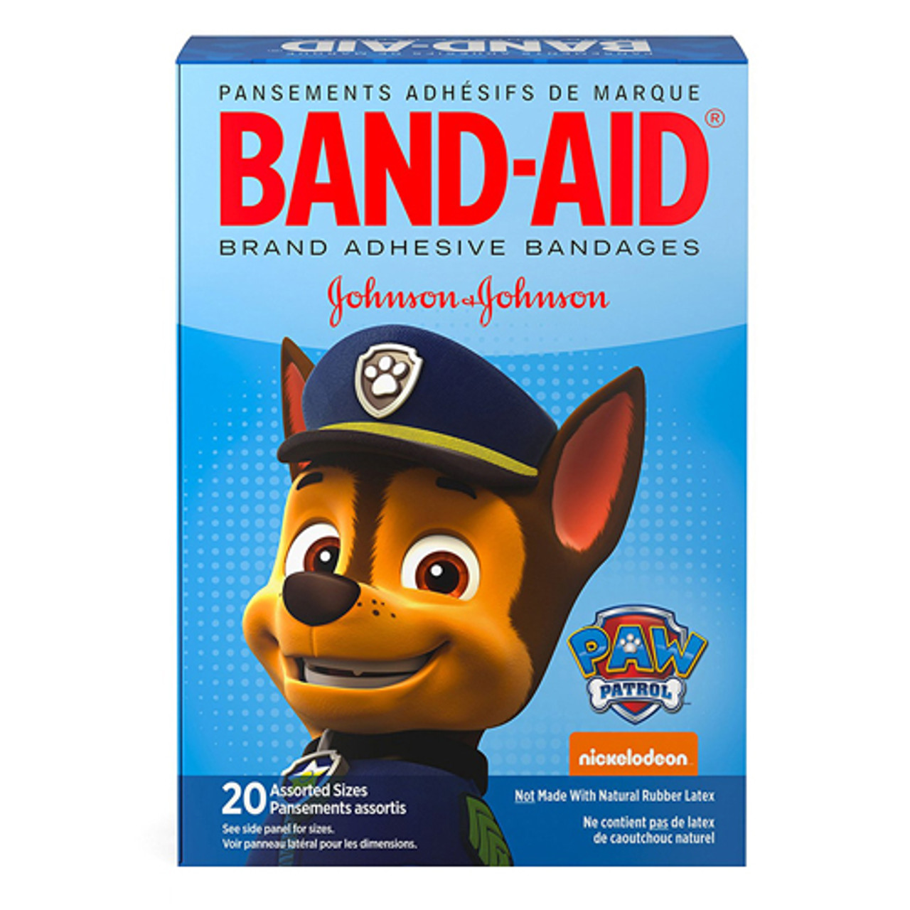 Band-Aid Brand Nickelodeon Paw Patrol Adhesive Bandages, Assorted Sizes, 20  Ea 