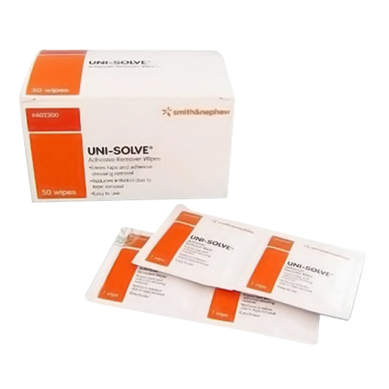 Uni-Solve Adhesive Remover Wipes By Smith And Nephew, Model No : 402300 -  50 Ea 