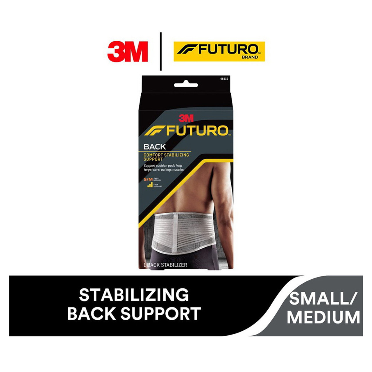 Futuro Stabilizing Back Support, Small Or Medium, 1 Ea