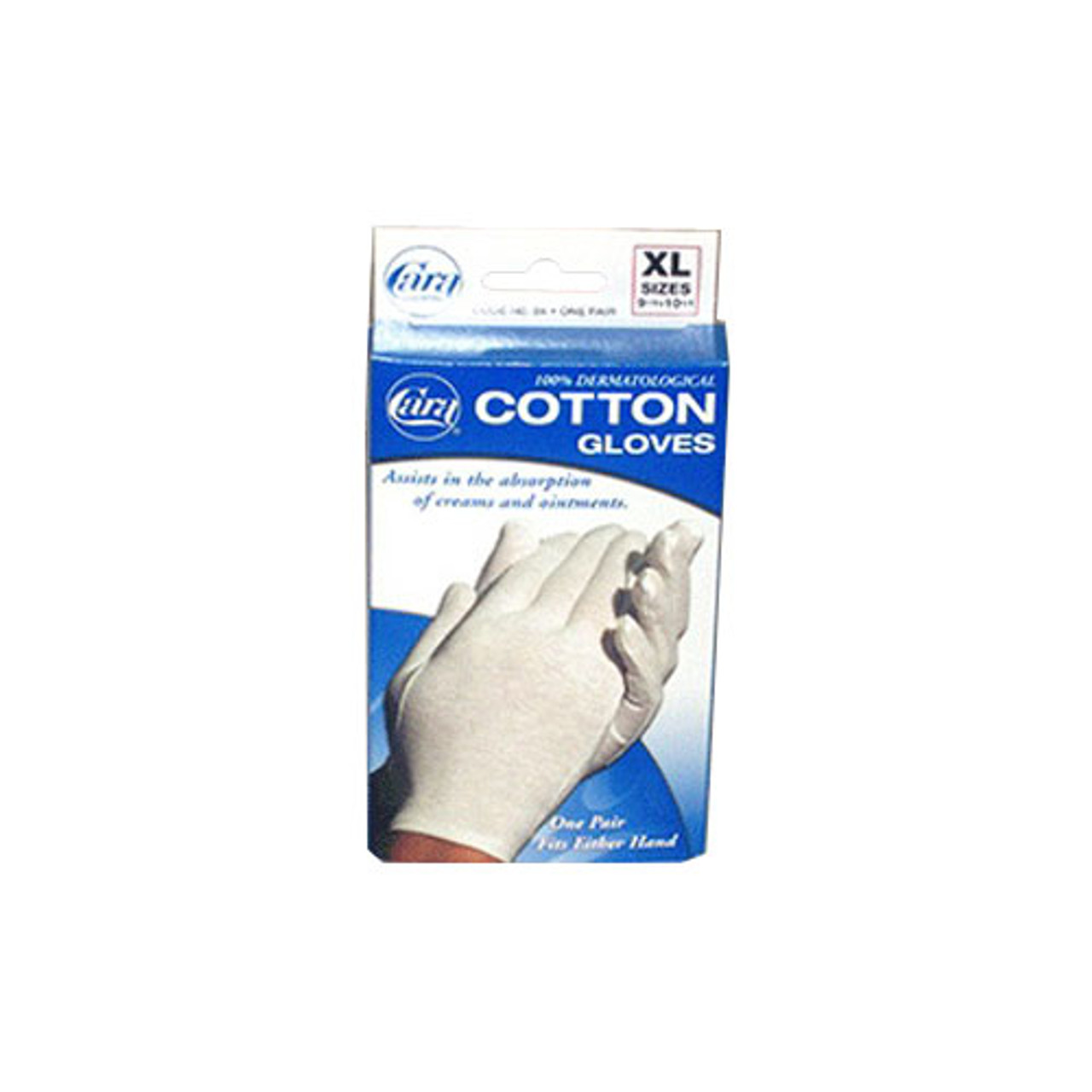 Cara 100% Dermatological Cotton Gloves, Xtra Large - 1 Pair/3 pack ...