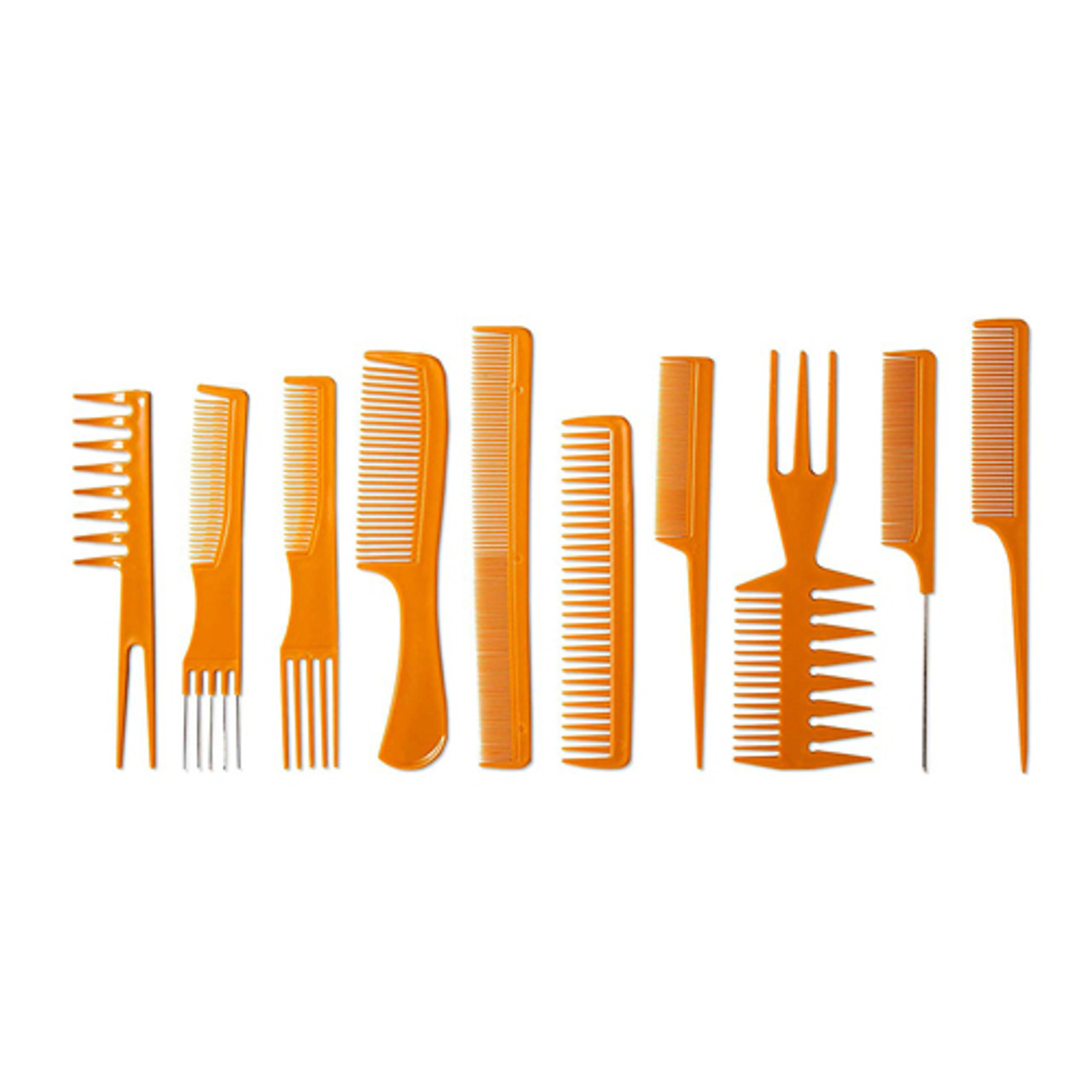 Donna Collection Smooth Finish Styling Combs, Tan, 10 Ea - myotcstore.com