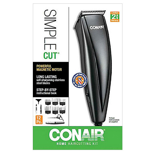 Conair Simple 12Piece Haircut Kit For Long Lasting Cutting Precision