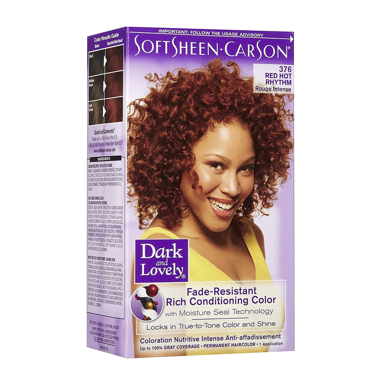 indre Modtager maskine I første omgang Softsheen Carson Dark And Lovely Red Hot Rhythm Hair Color #376- 1 Ea -  myotcstore.com