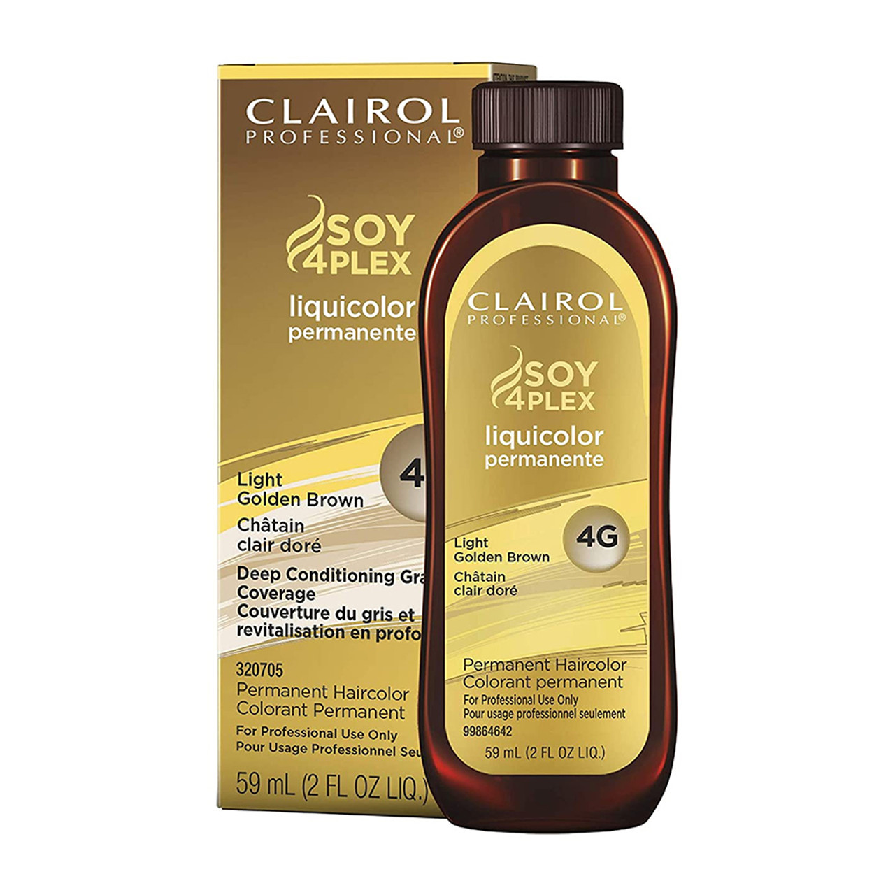 Clairol Professional 4G Light Golden Brown Liquicolor Permanent Hair Color,  2 Oz