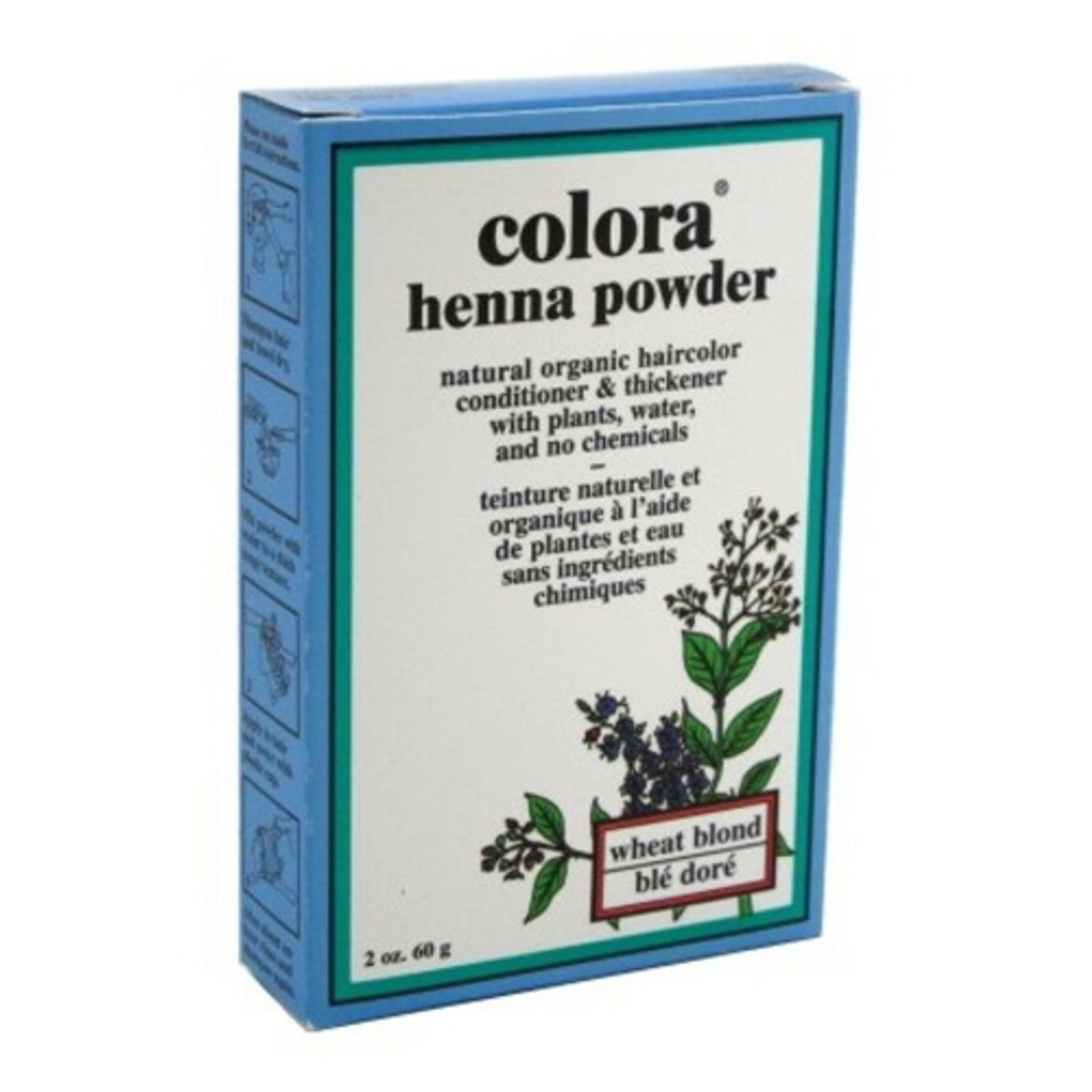 Colora Henna Powder Hair Color, Wheat Blonde, 2 Oz
