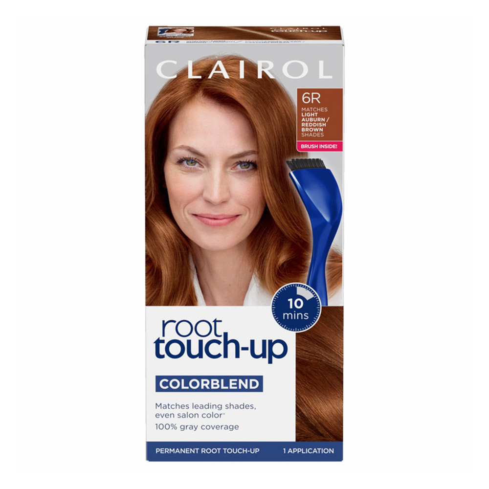 Clairol Nice N Easy 6R Light Auburn Root Touch Up Permanent Hair Color for Quick Gray Coverage 1Ea