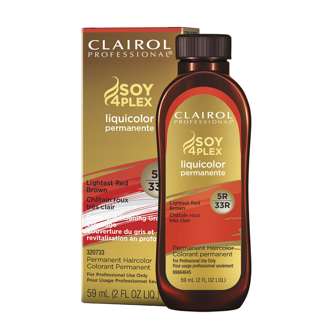 Clairol Professional 5AA/36D Lightest Ultra Cool Brown LiquiColor Permanent  Hair Color by Soy4Plex, Permanent Hair Color