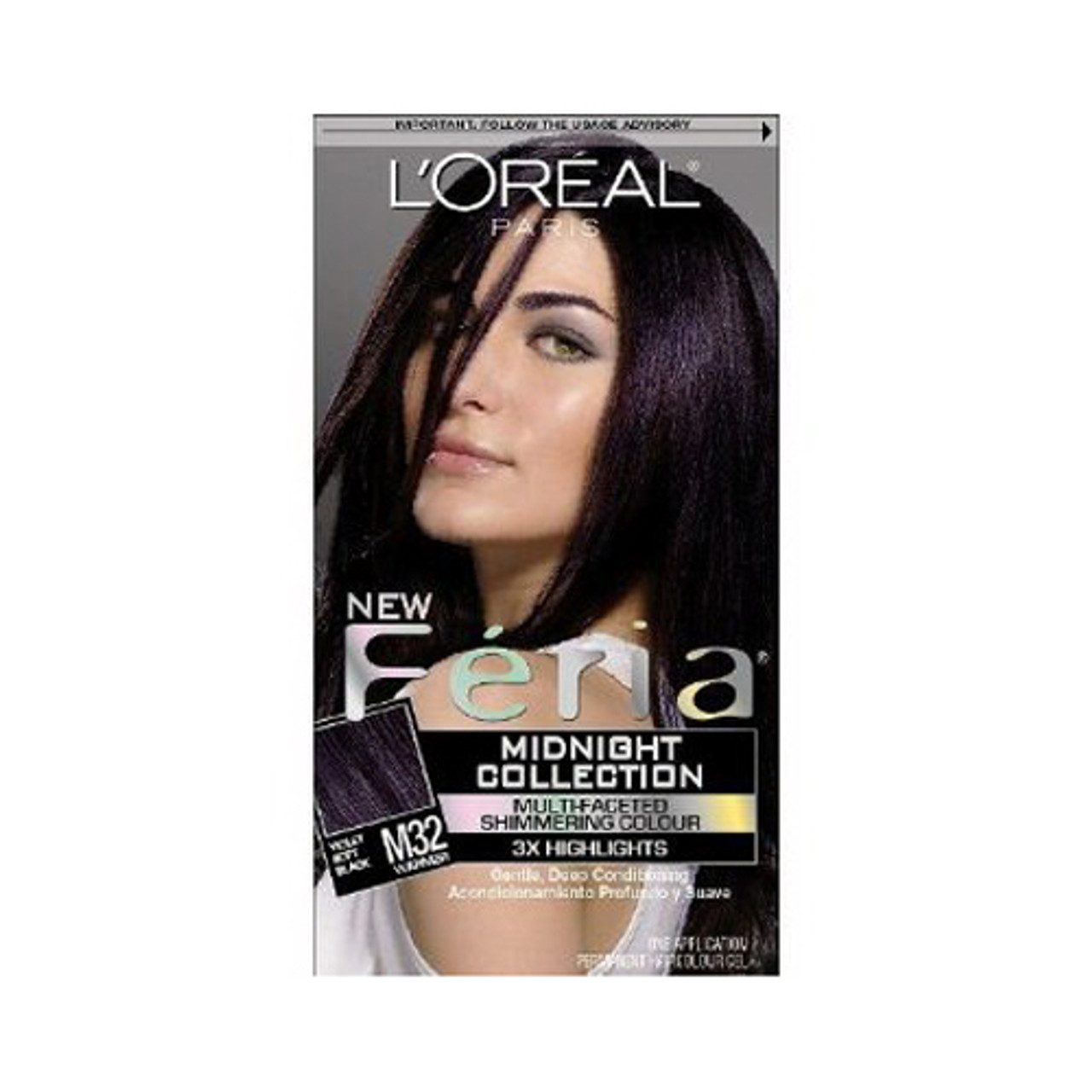 Loreal Paris Feria Midnight Collection Hair Color, Violet Soft Black - 1  Kit - myotcstore.com