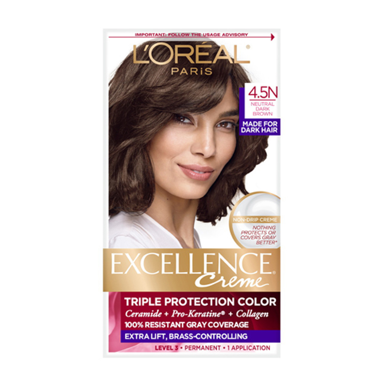 LOreal Paris Excellence Creme Permanent Triple Protection Hair Color ...