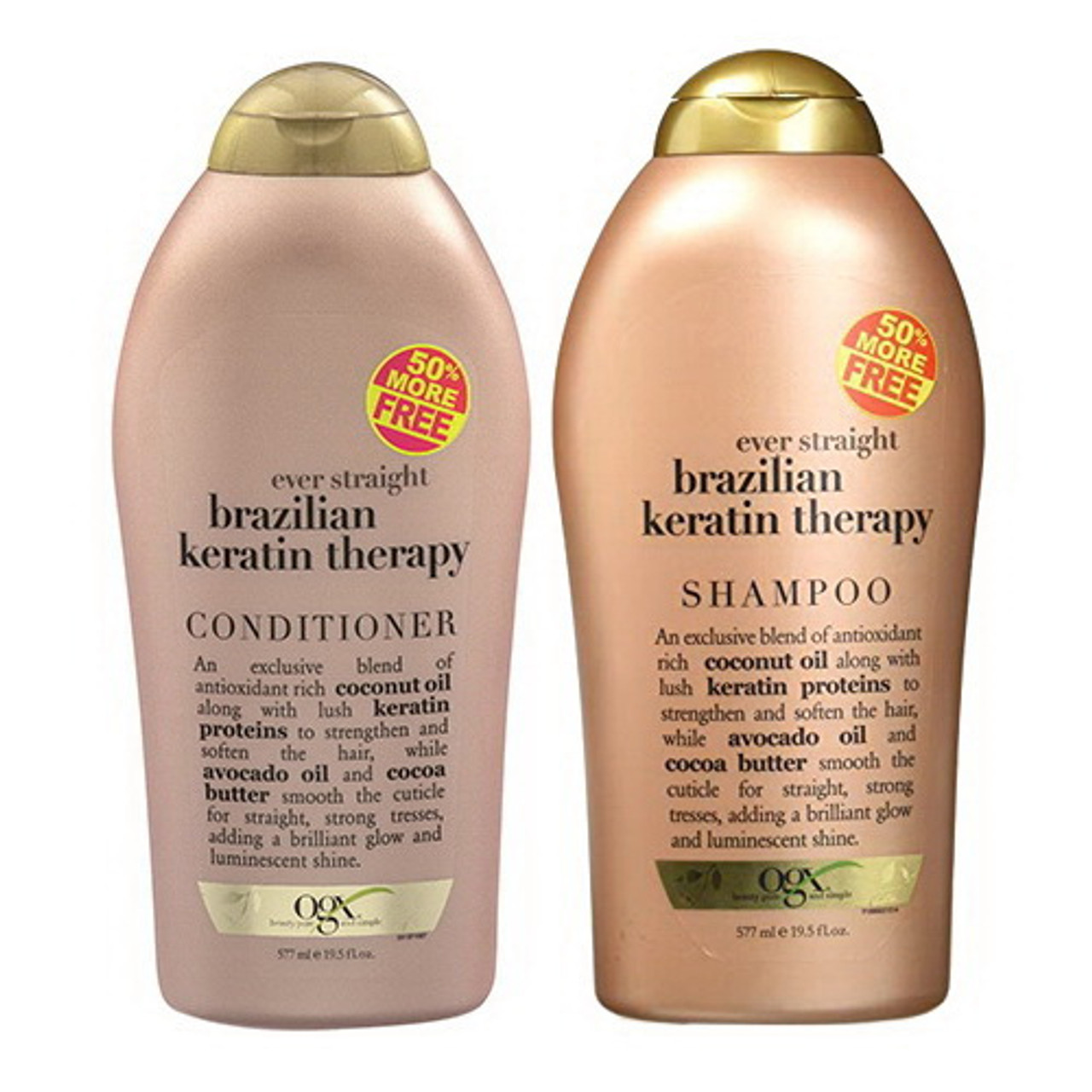 Ogx Conditioner and Shampoo Brazilian Keratin Therapy 19.5 Set -