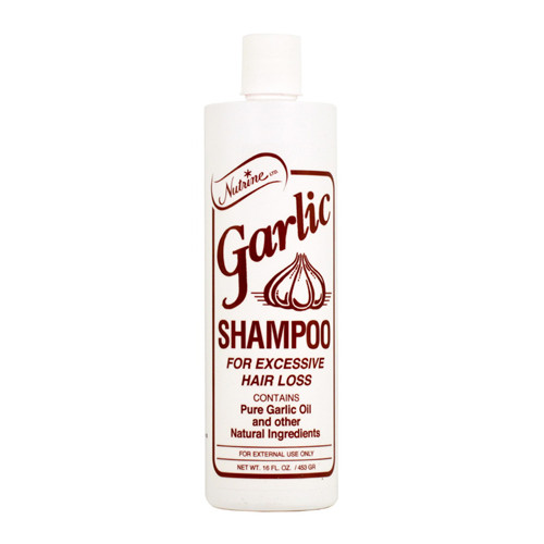 Nutrine Garlic Hair Shampoo for Excessive Hair Loss, Scented, 16 Oz
