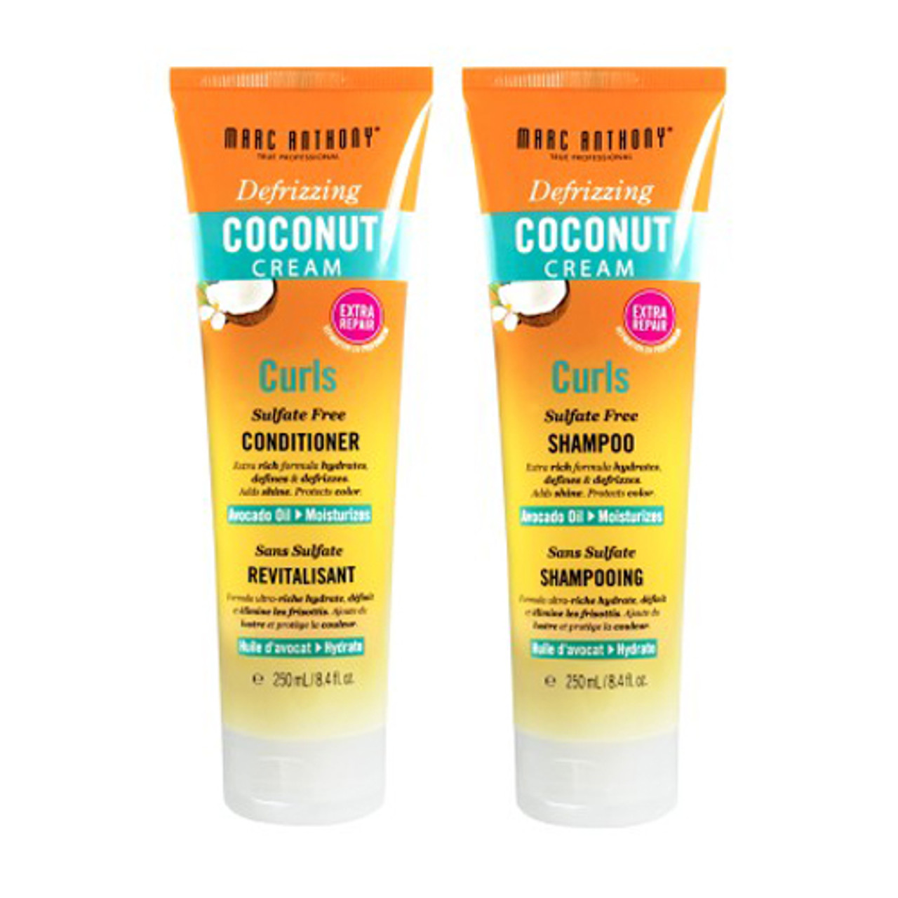Marc Anthony Coconut Cream Hair Shampoo and Conditioner Curls 8.4 Oz, Set Of 2 Marc Anthony Coconut Cream Hair Shampoo and Conditioner Curls 8.4 Oz, Set Of 2
