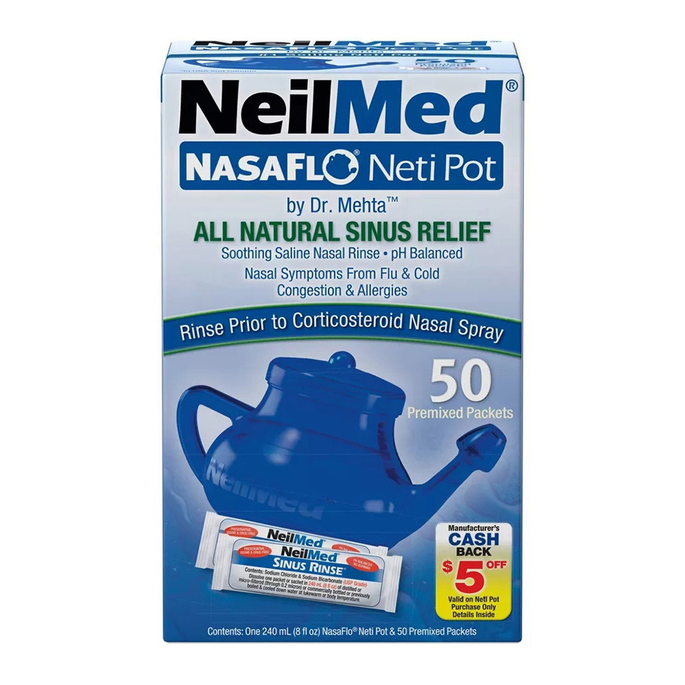 Buy Neilmed Nasaflo Neti Pot Gravity Flow Method, 1 Ea