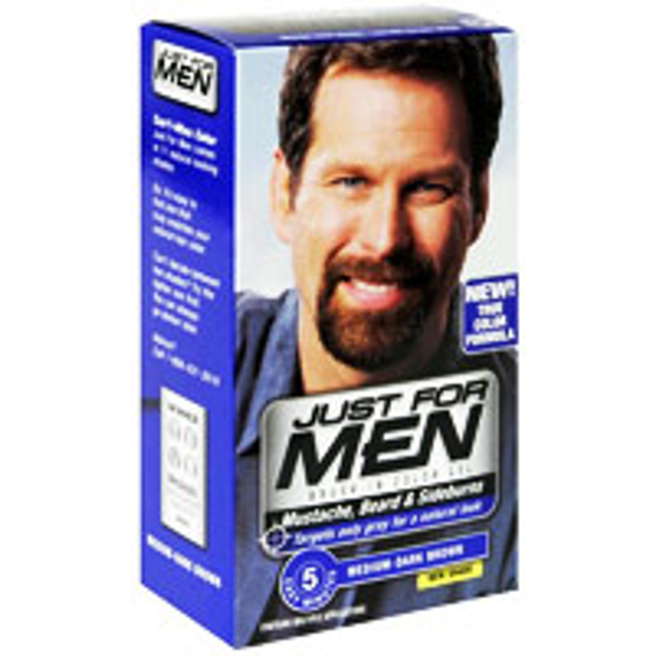 JUST FOR MEN - MUSTACHE & BEARD BRUSH-IN COLOUR GEL (Medium - Dark