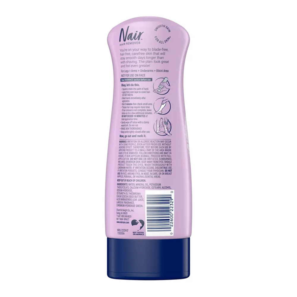 Nair Aloe & Lanolin Hair Removal Lotion, 9 Oz