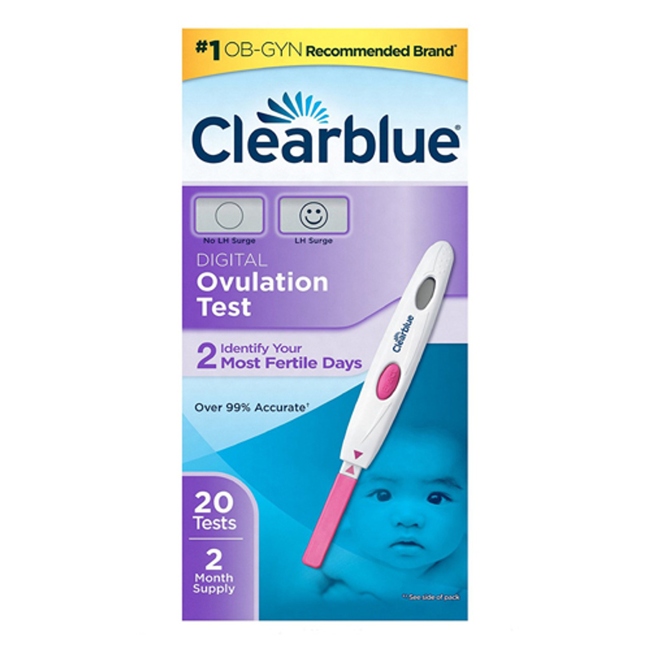 Clearblue Easy Digital Ovulation Test, Two Month Supply 20 Tests in a