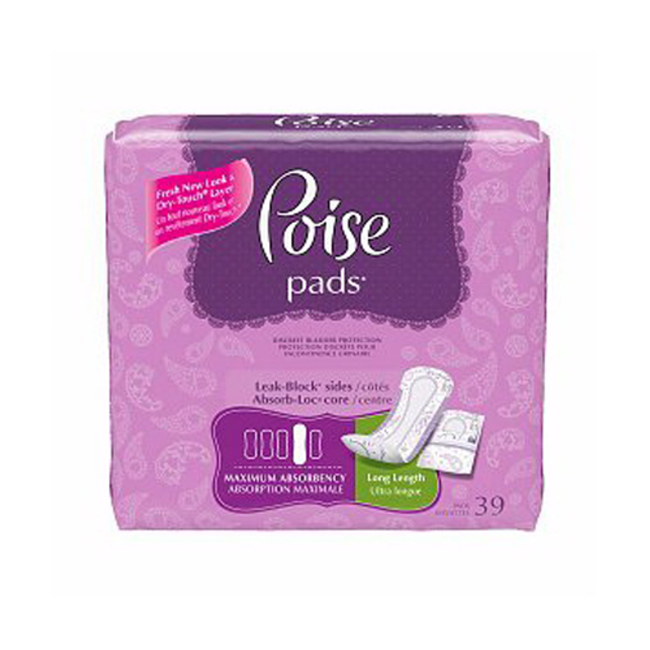 Long Incontinence Pads, Maximum Absorbency