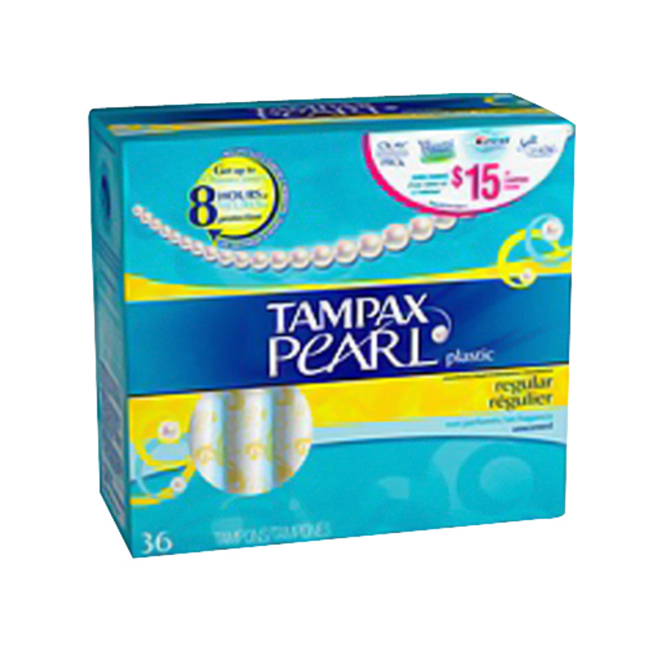 Tampax Pearl Regular Absorbency Tampons, Unscented - 36 Ea