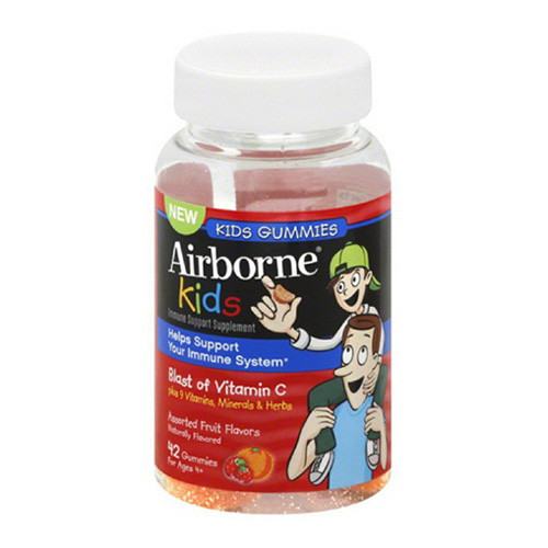 Airborne Kids Immune Support Supplement Gummies 42 Ea