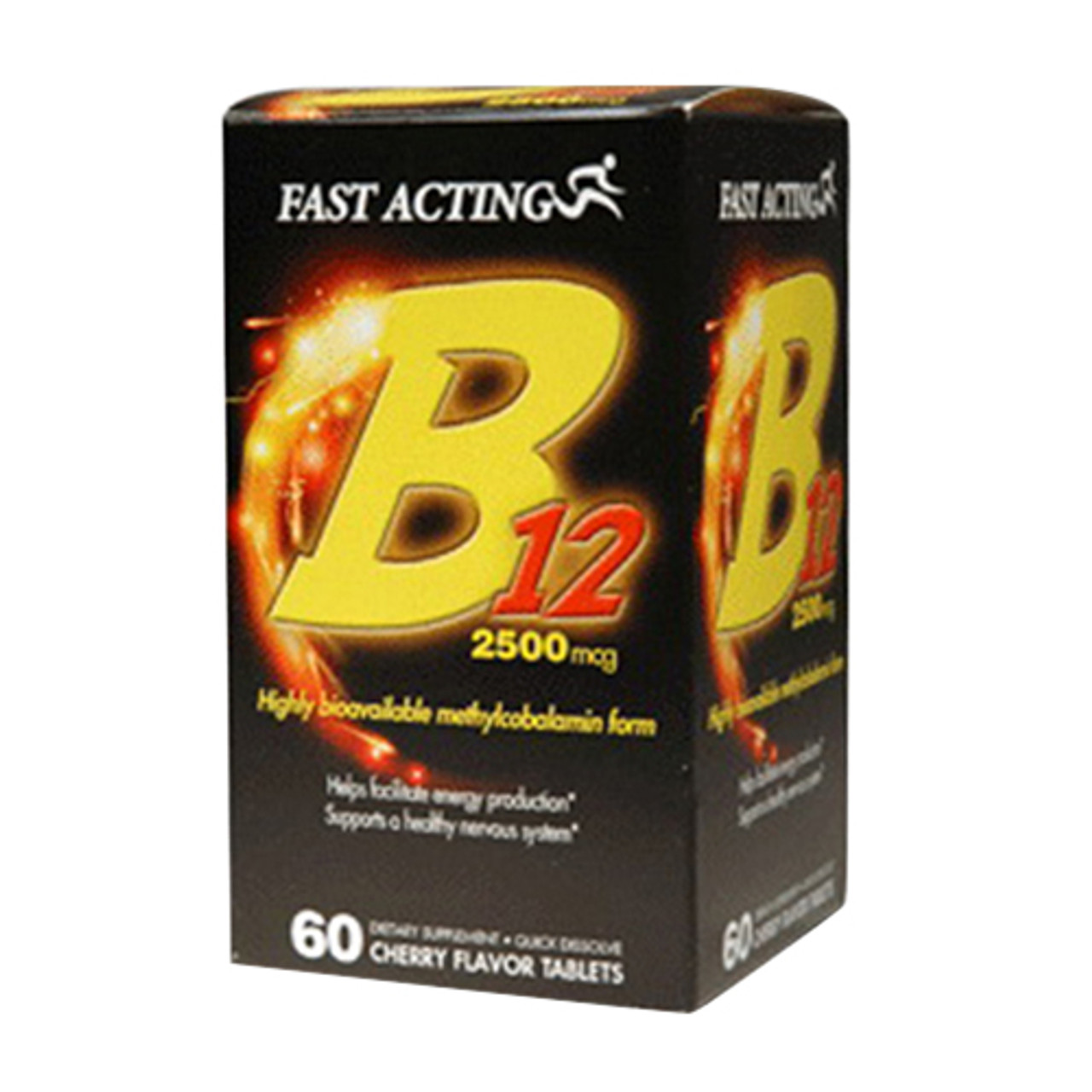 Fast Acting Vitamin B12 2500 Mcg Tablets, Quick Disolve ...