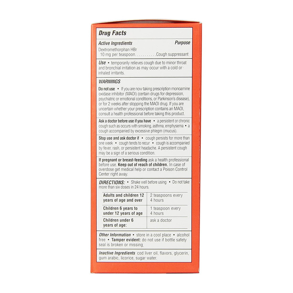 Father Johns Cough Suppressant Liquid Medicine, 8 Oz