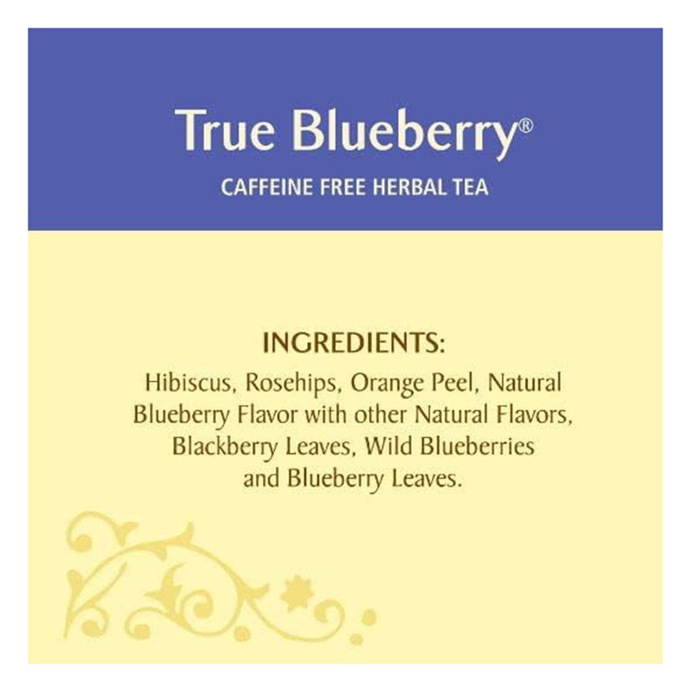 Celestial Seasoning Caffeine Free Natural Herbal Tea, True Blueberry