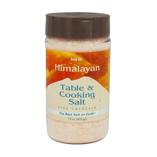 Aloha Bay Himalayan Fine Crystal Salt for Table Use and Cooking 15Oz (425g)