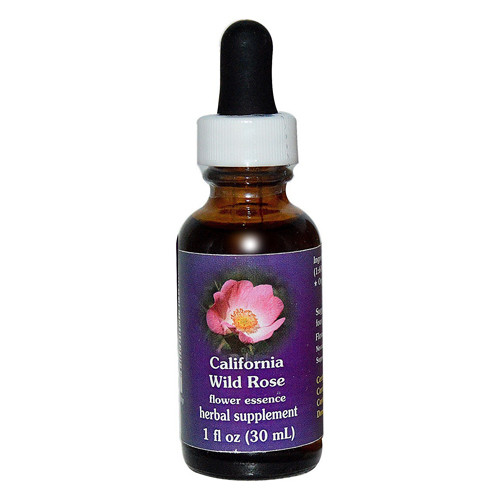 Flower Essence California Wild Rose Herbal Supplement Dropper 1 Oz