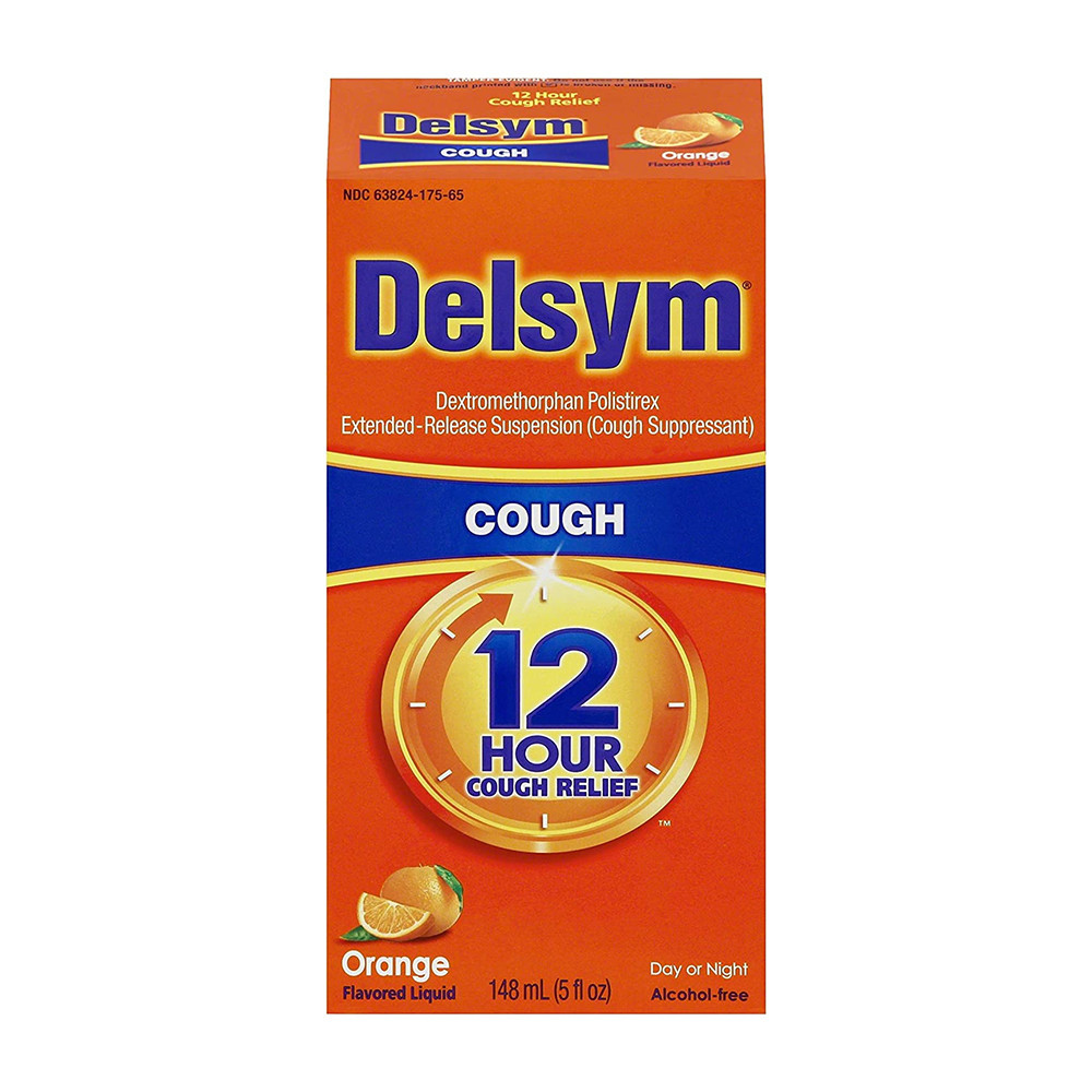 Delsym Cough Suppressant 12 Hour Cough Relief Syrup, Orange Flavor 5