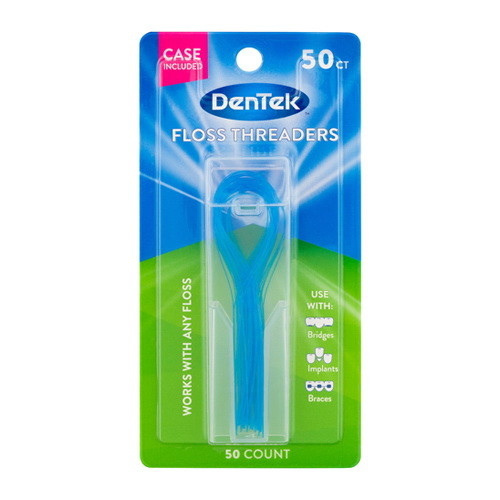 Dentek Floss Threaders Works with Any floss, 50 Ea