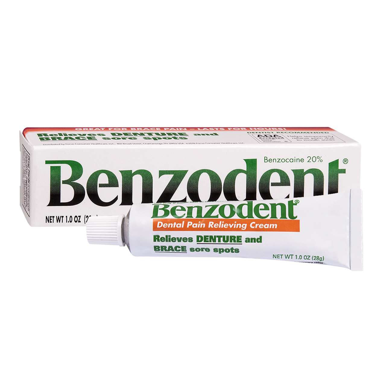 benzodent dental pain relieving cream 1 oz