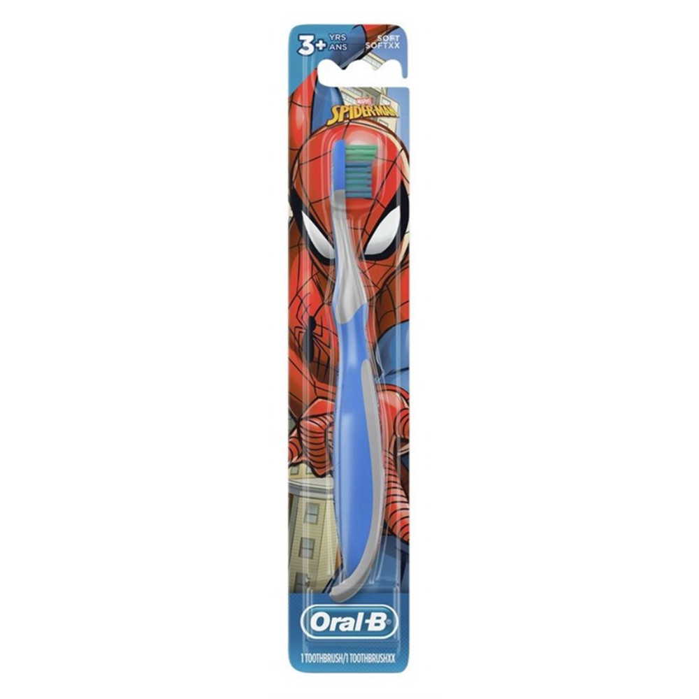 Oral-B Kids Toothbrush Spiderman Soft Bristles for Children and Toddlers 1 Ea