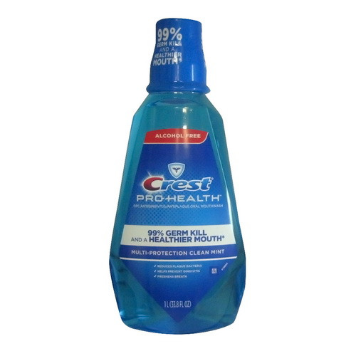 Crest Pro Health Mouth Wash With Refreshing Clean Mint 1 Ltr