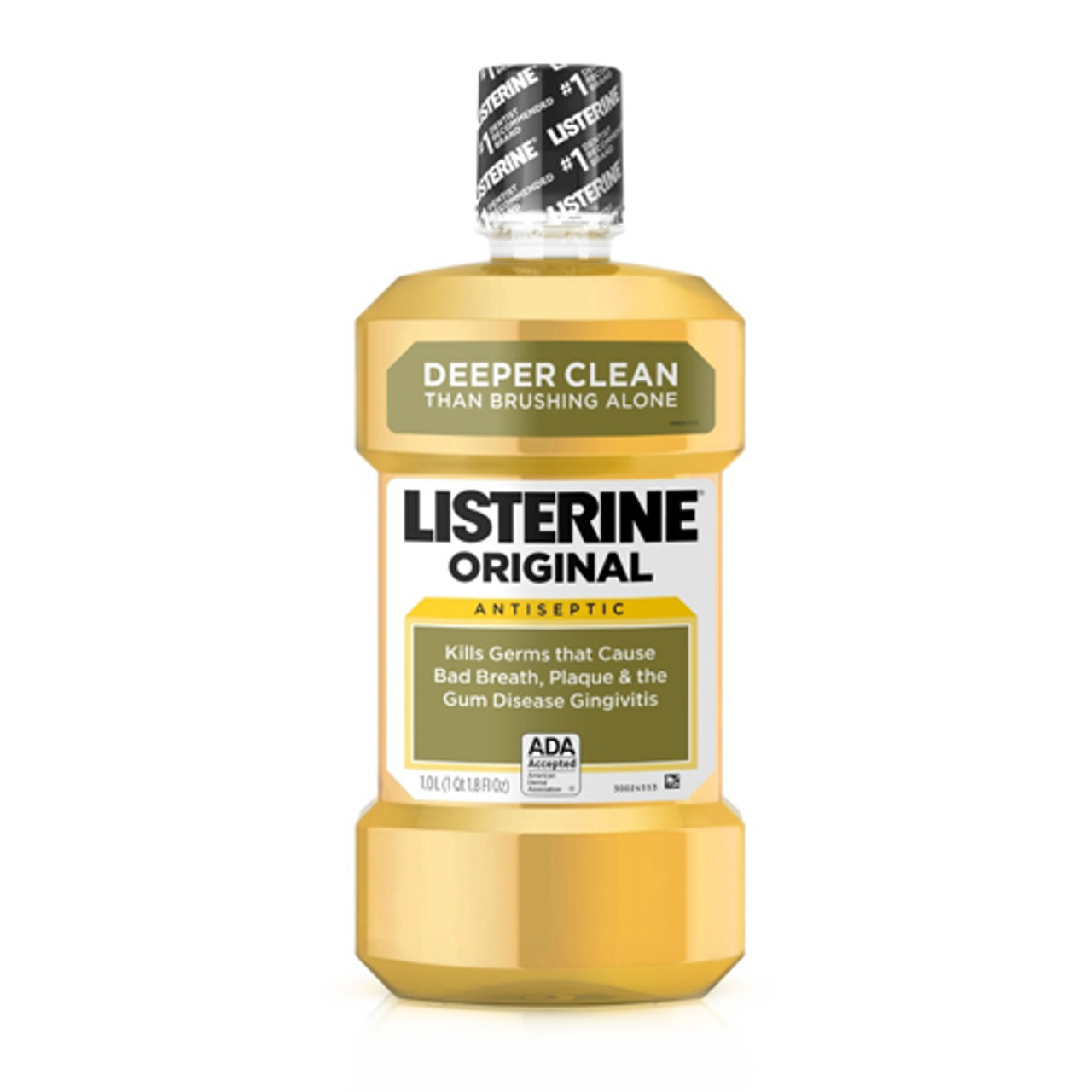 Listerine Cool Mint Antiseptic Mouthwash/Mouth Rinse for Bad Breath &  Plaque, 1 L
