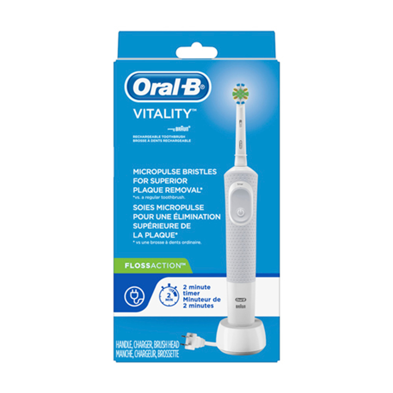 Oral B Vitality Floss Action Electric Rechargeable Toothbrush, 1 Ea 