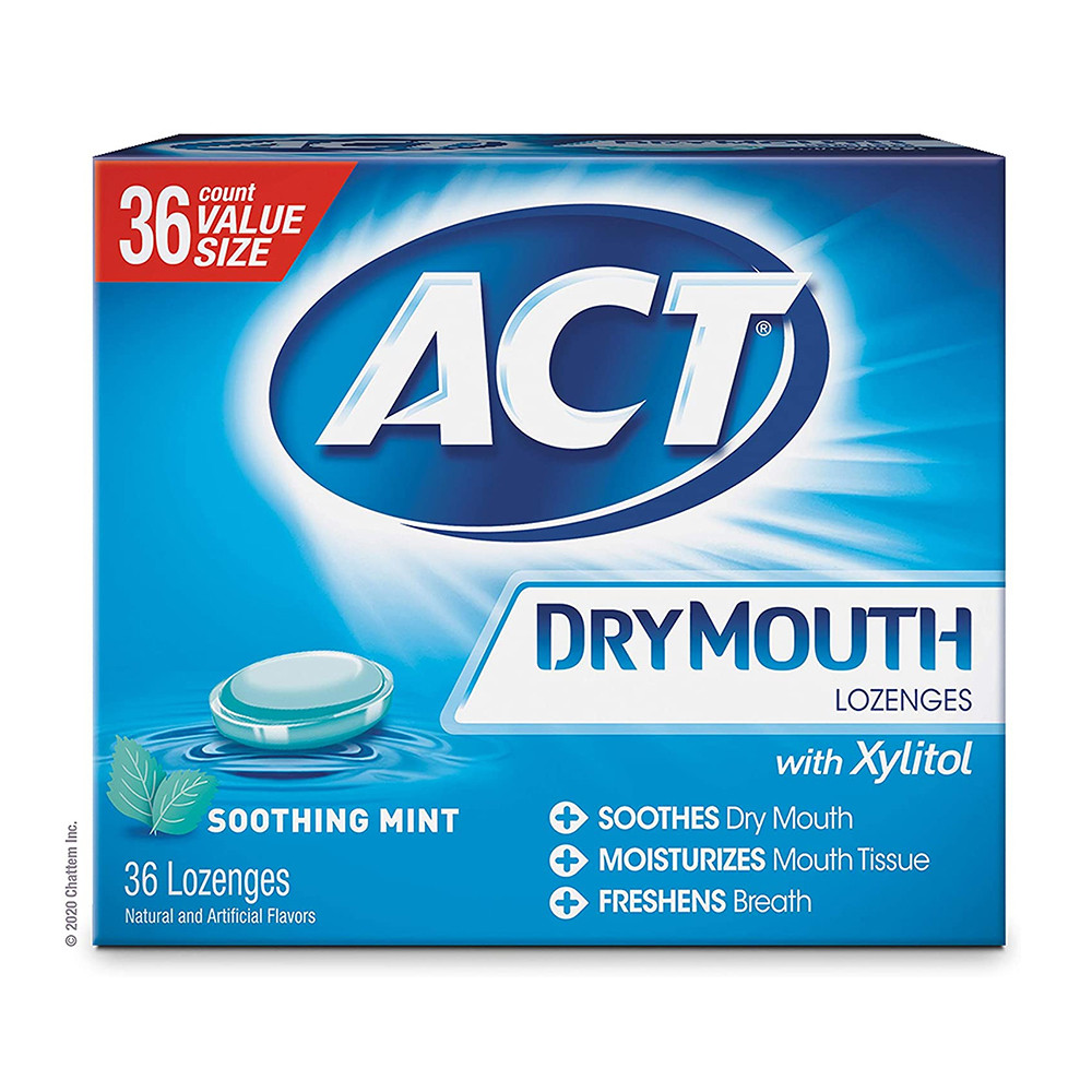 ACT Dry Mouth Soothing Mint Lozenges with Xylitol 36 ea