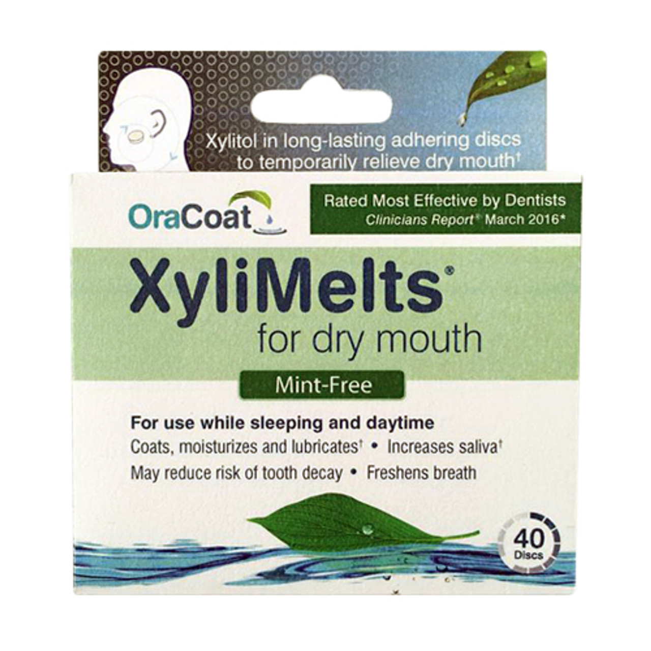 Oracoat Xylimelts For Dry Mouth Discs, Mild-Mint, 40 Ea 