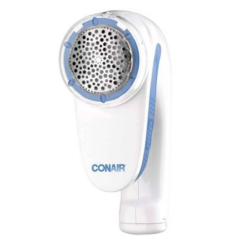 Conair Battery Operated Fabric Defuzzer Regular Shaver, White, 1 Ea
