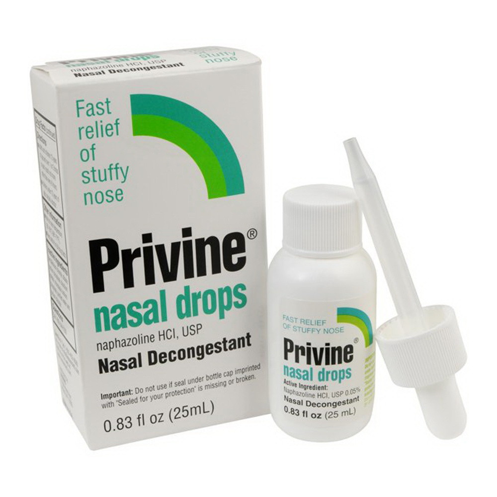 Privine Fast Relief Of Stuffy Nose Nasal Drops, 0.83 oz