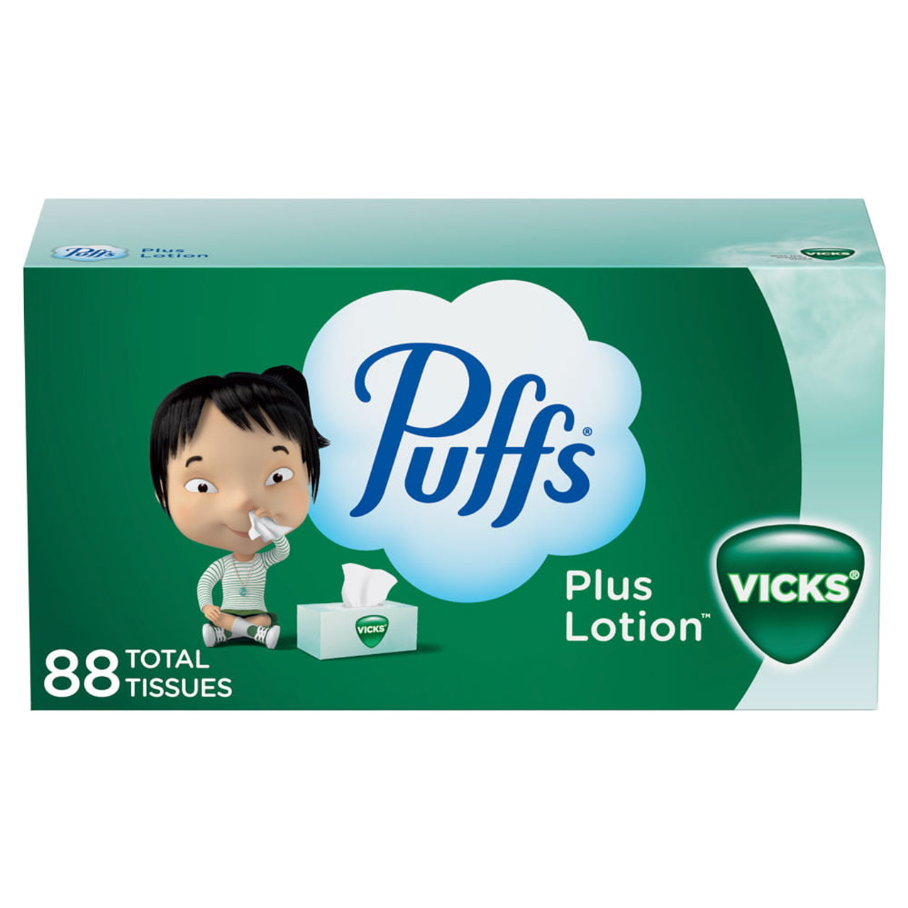Puffs Plus Lotion Facial Tissues With The Scent Of Vicks, 88 Ea, 24 Pack