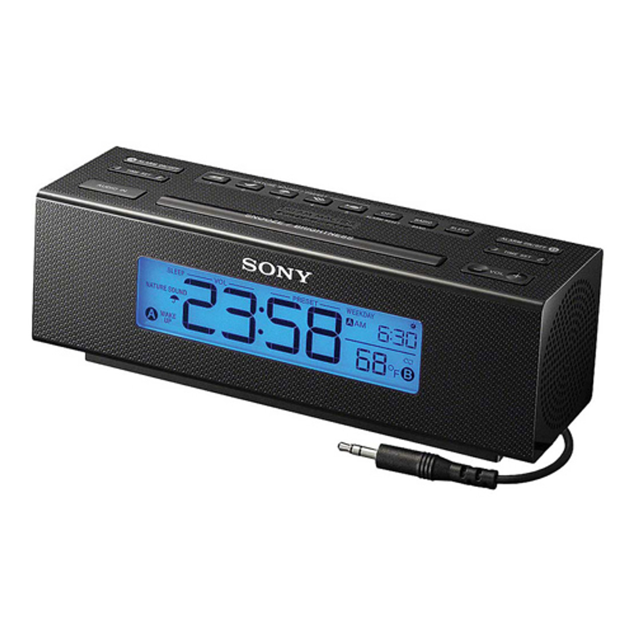 am fm radio alarm clock with weather forecast